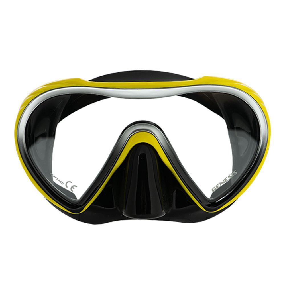 Genesis Realm Diving Mask-Lemon Yellow/Black-