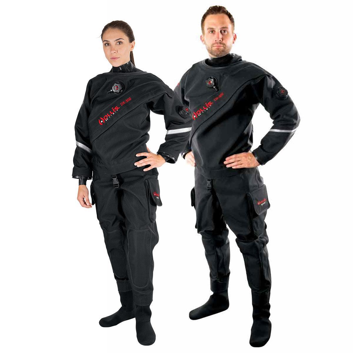 Hollis DX-300X Technical Expedition-Grade Drysuit w/ 5mm Neoprene Socks-