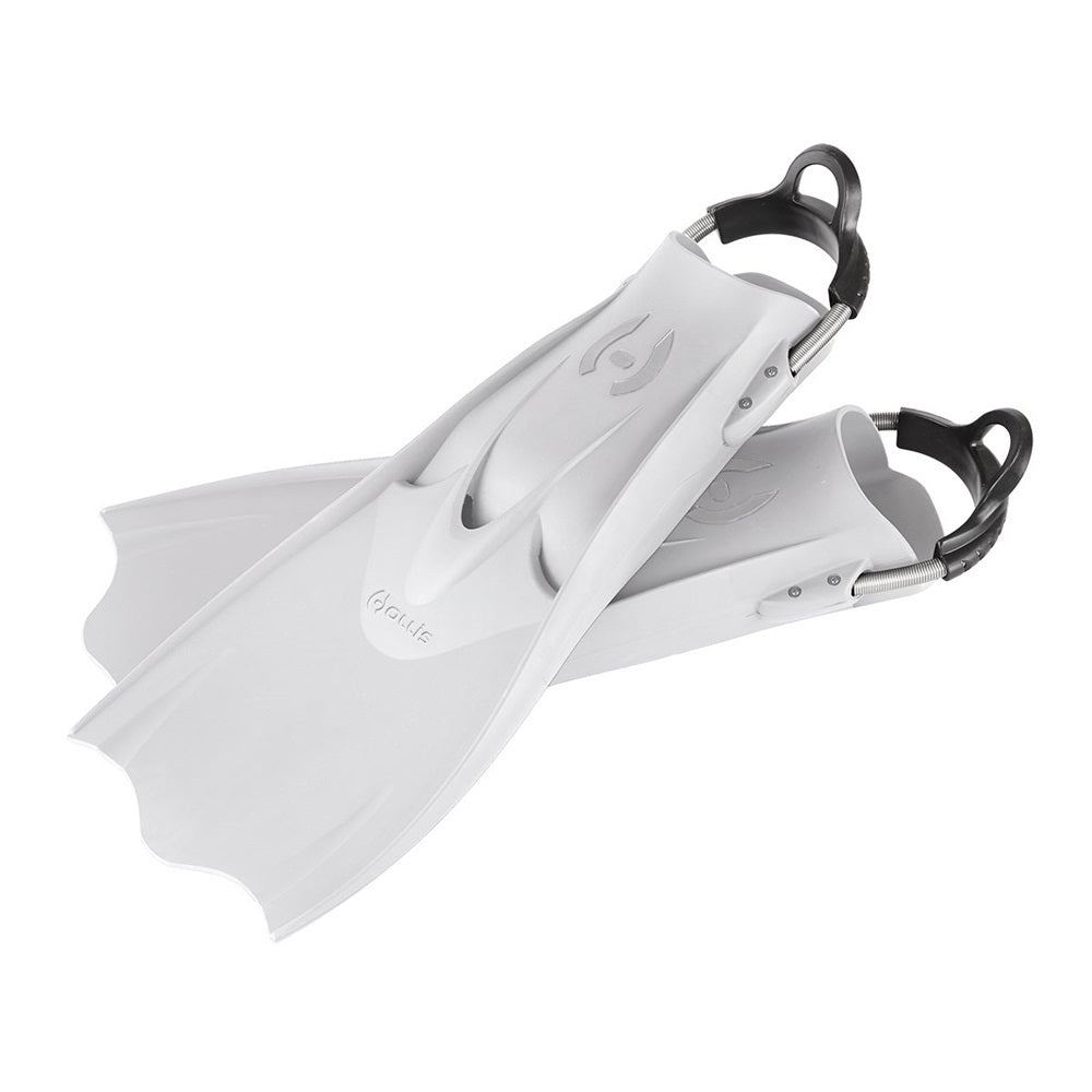 Open Box Hollis F1 LT Vented Blade Open Heel Scuba Diving Fin-XL-White-
