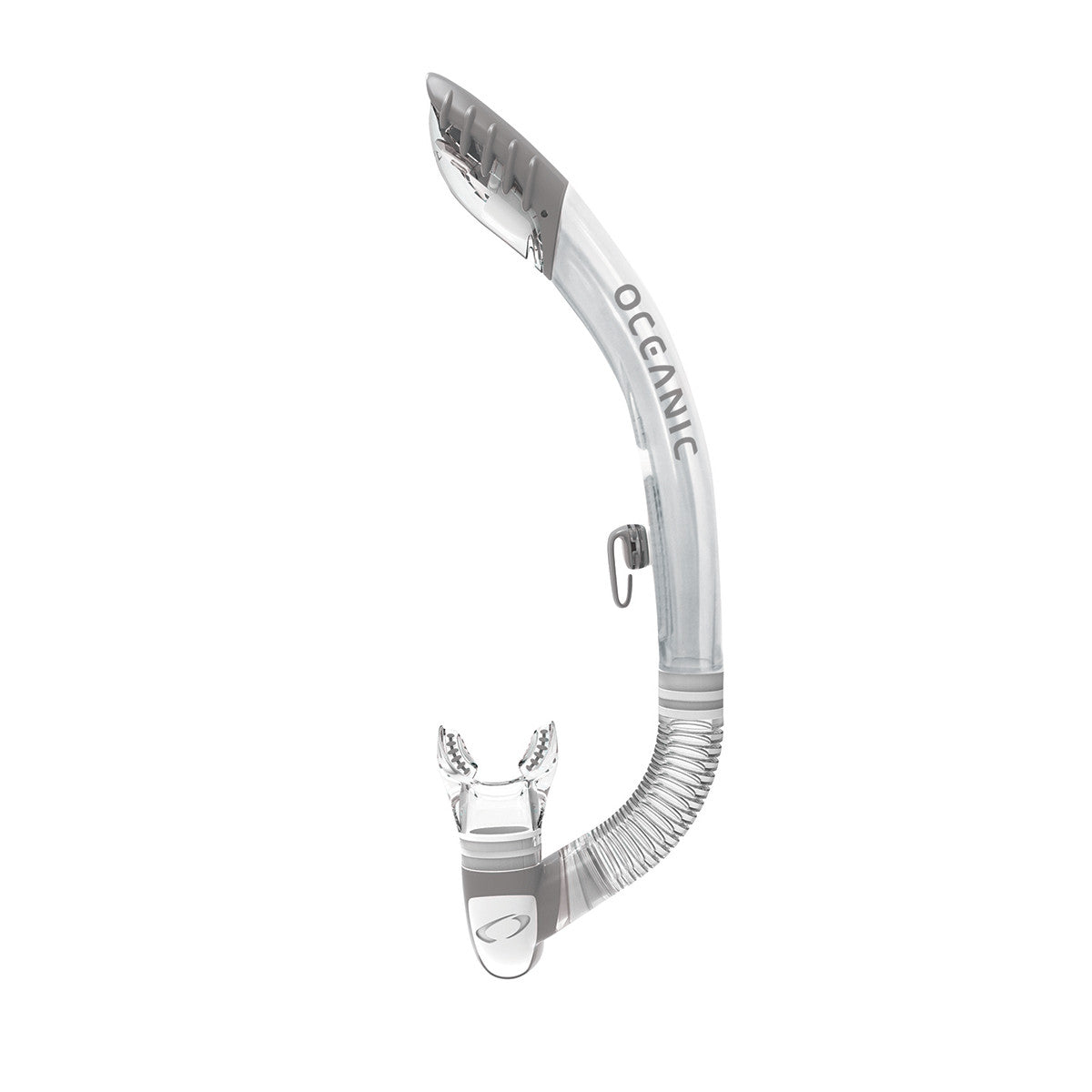 Open Box Oceanic Ultra Dry 2 Snorkel-Clear/Titanium-
