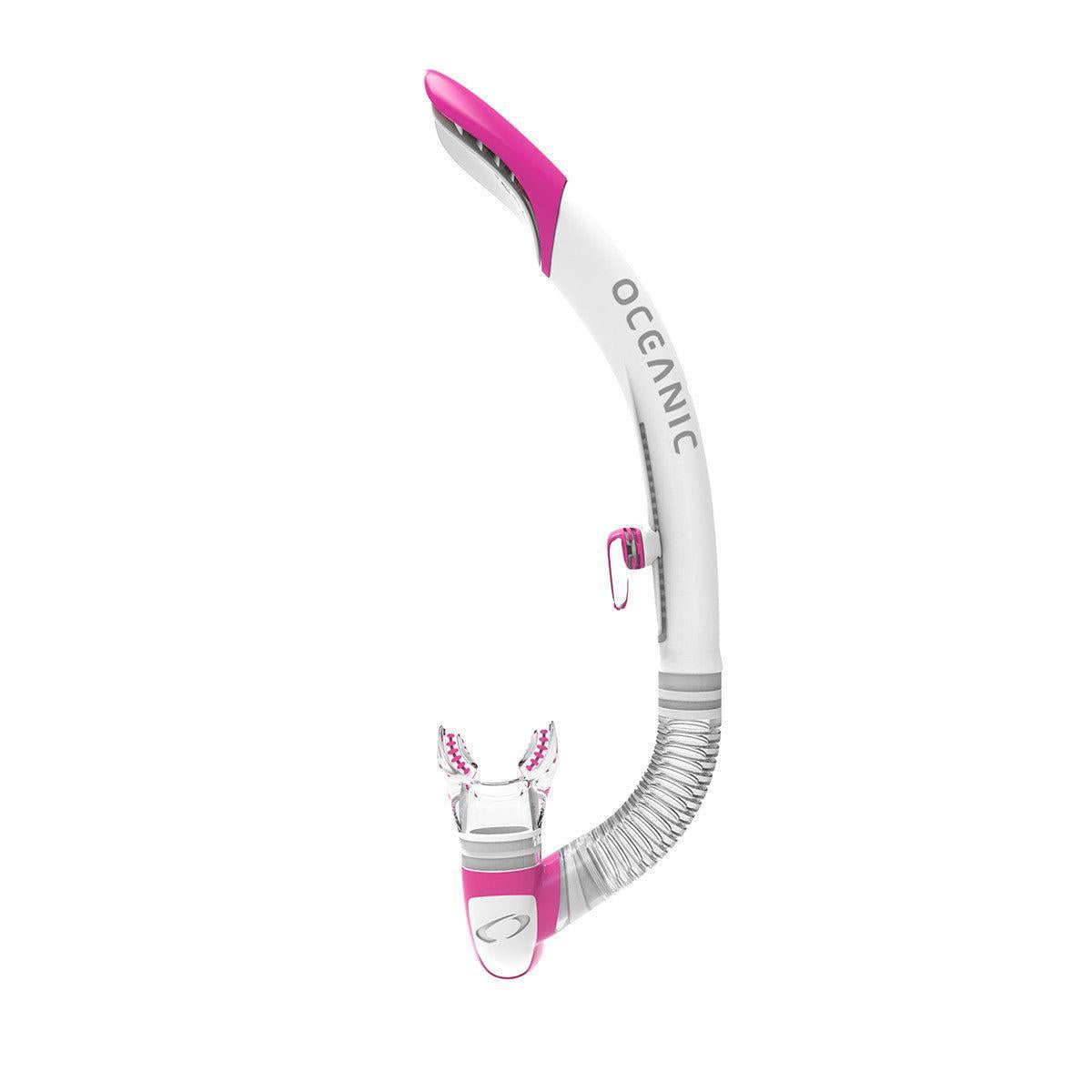Open Box Oceanic Ultra SD Snorkel-White/Pink-