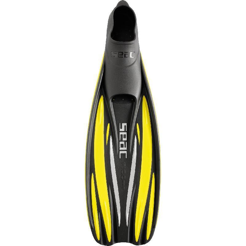 Open Box Seac F-100 Pro Full Foot Fin-Yellow-7-8-Very Good