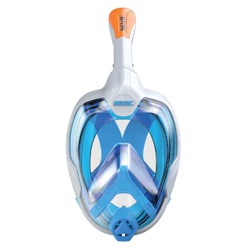 Open Box Seac Magica Full Face Mask-White/Blue-L/XL-