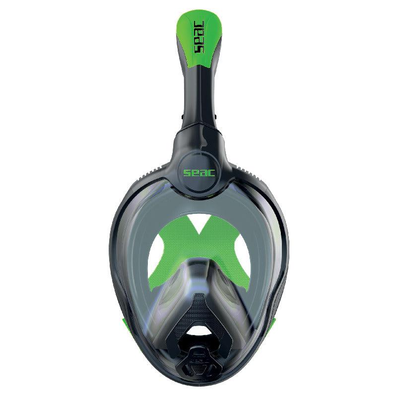 Seac Unica Full Face Mask-Black/Lime