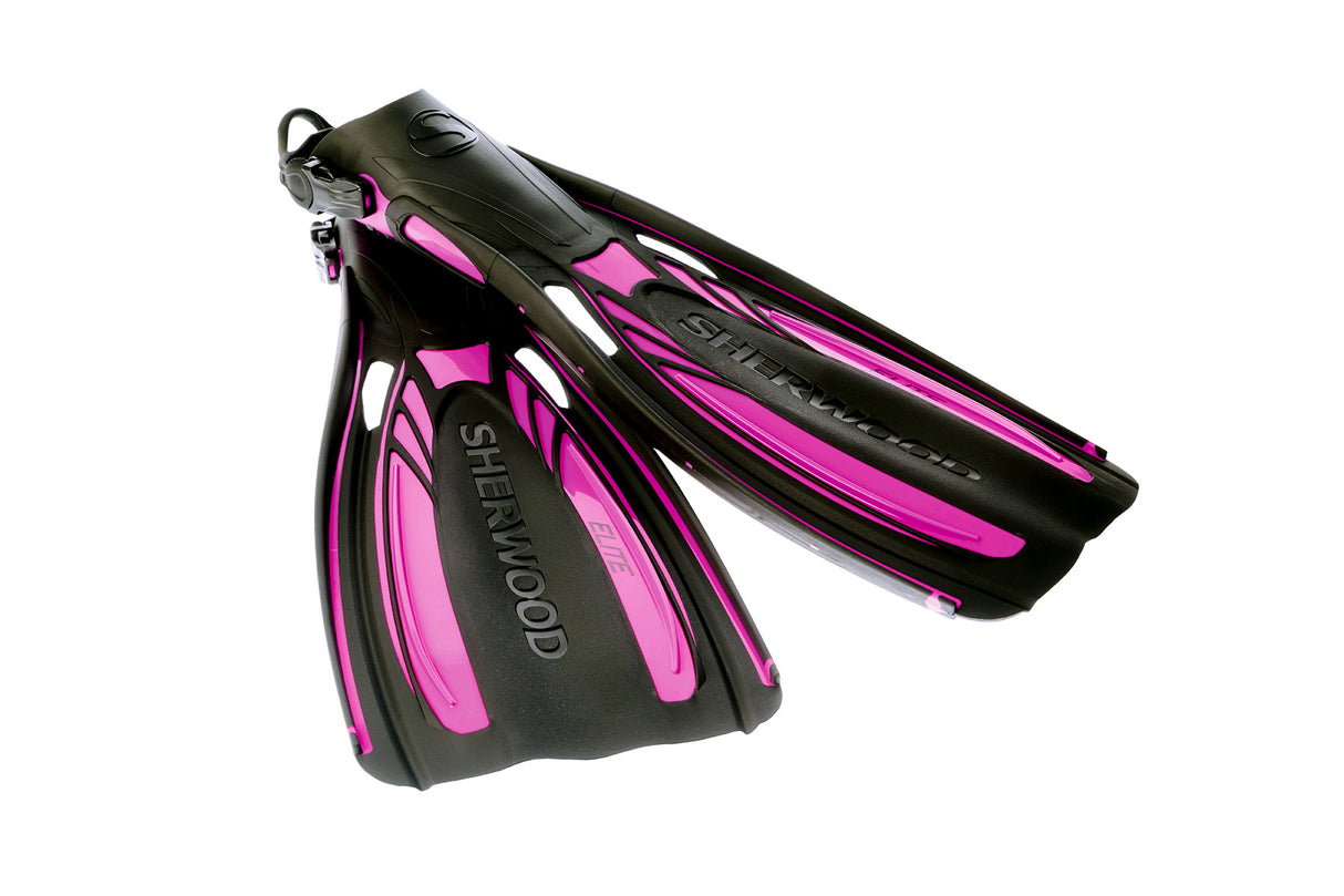 Open Box Sherwood Elite Fins-Magenta-Small-Like New