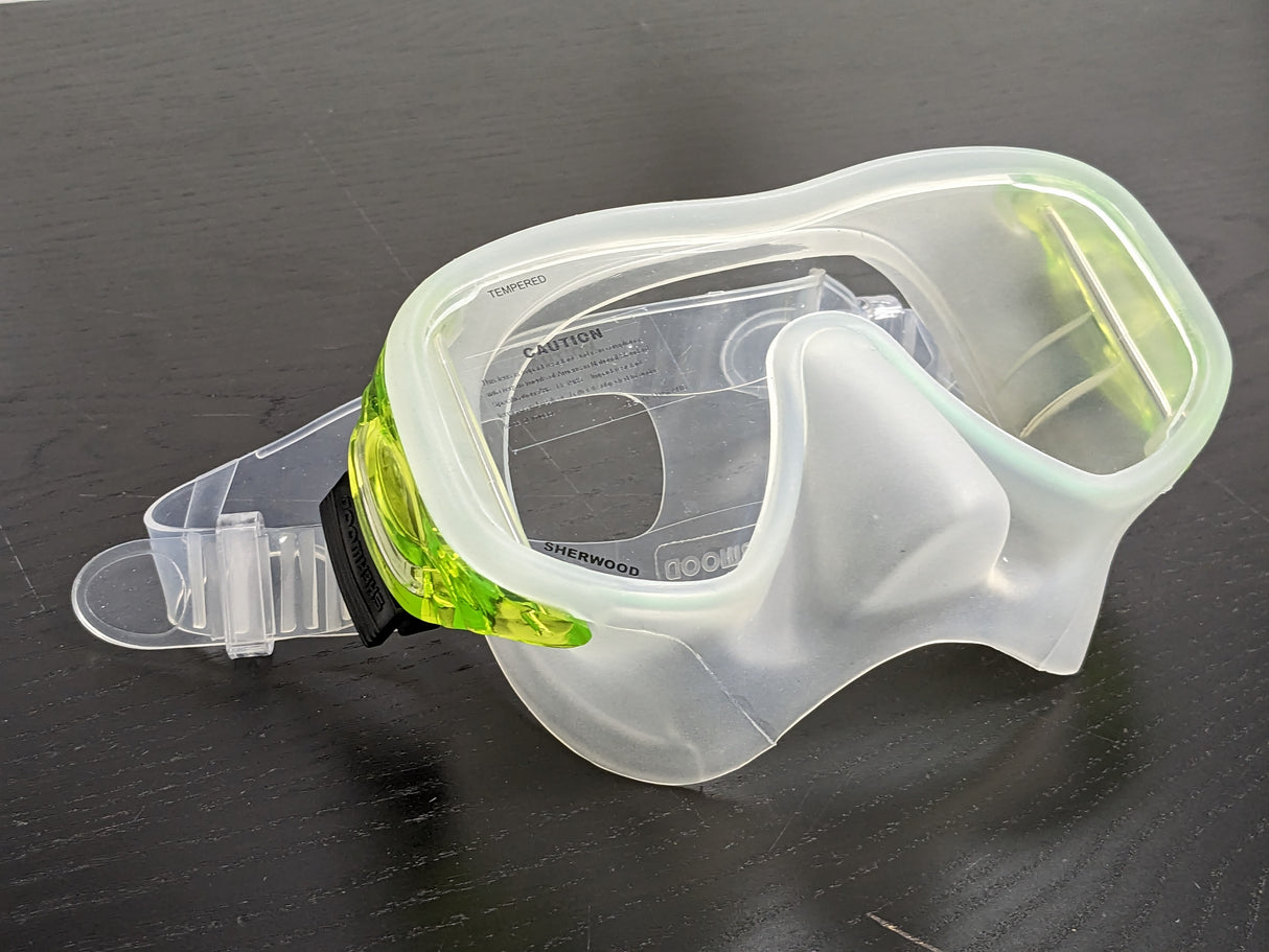 Open Box Sherwood Mako Single Window Mask, Green-
