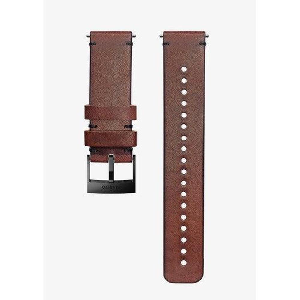 Suunto 24 MM Urban 2 Leather Strap (Non Dive)-BROWN/BLACK