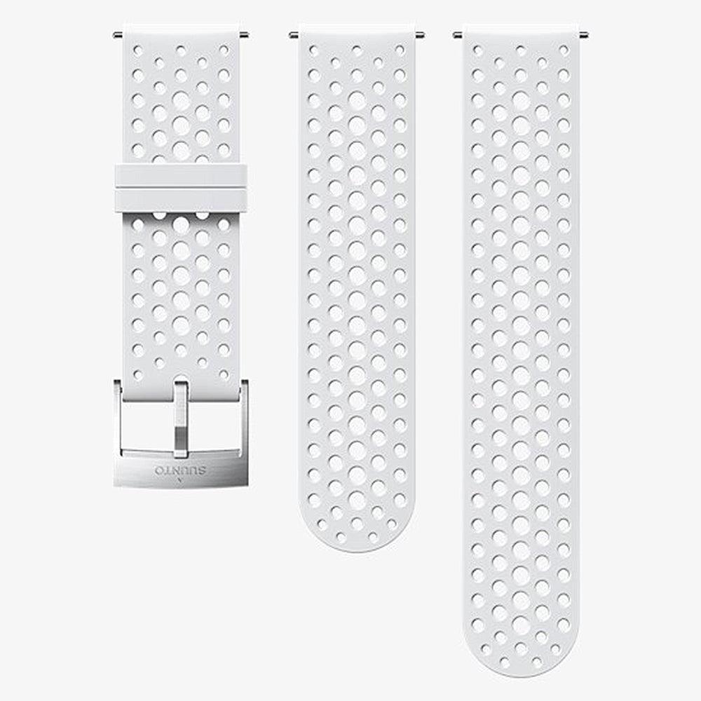Open Box Suunto 24mm Athletic 1 Silicone Strap-White Steel-S+M-