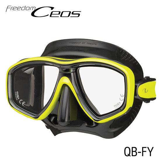 Open Box Tusa Ceos Mask-Black/Flash Yellow-