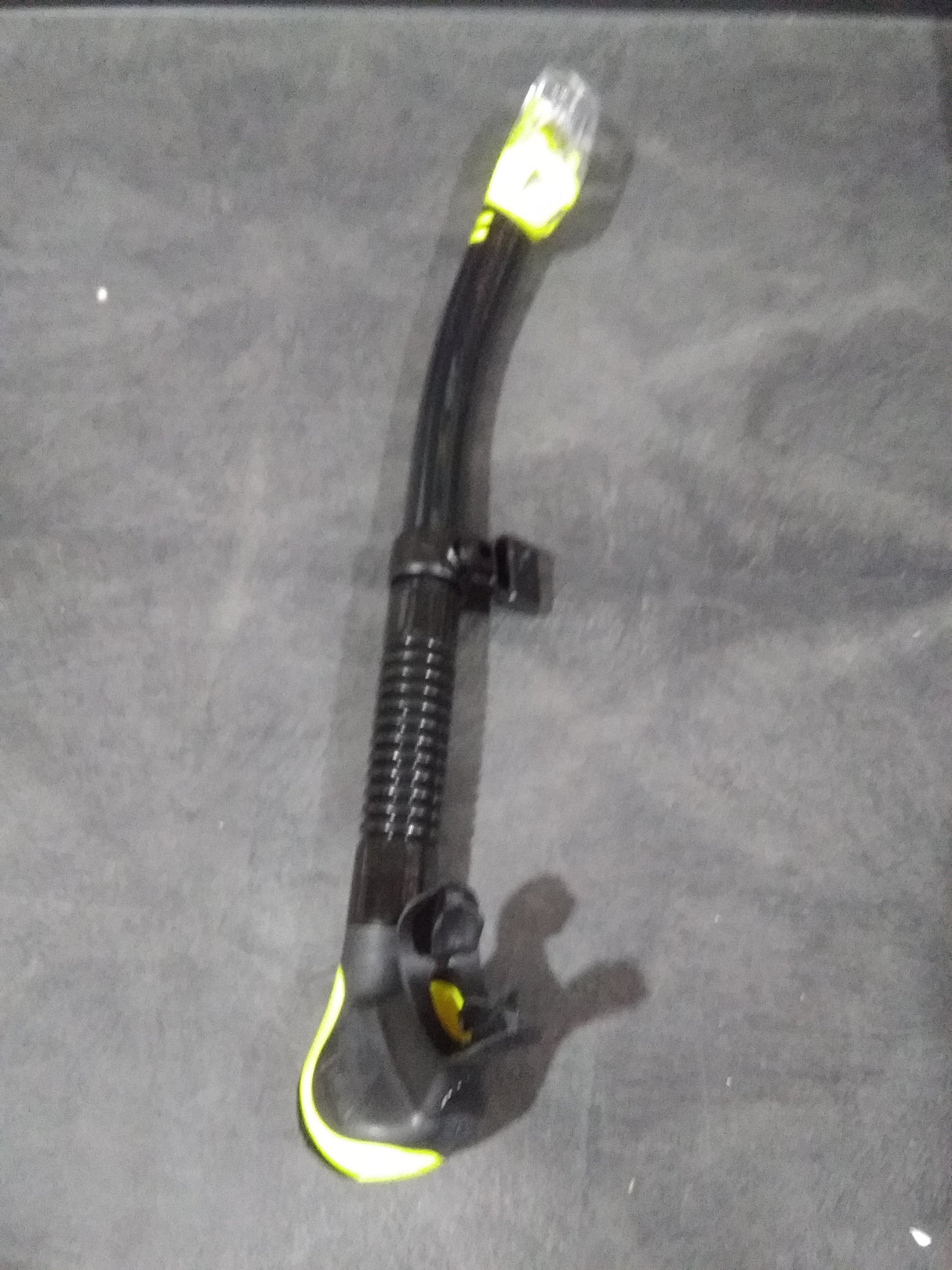 Open Box Tusa Hyperdry Elite II Snorkel-Flash Yellow Black Silicone-