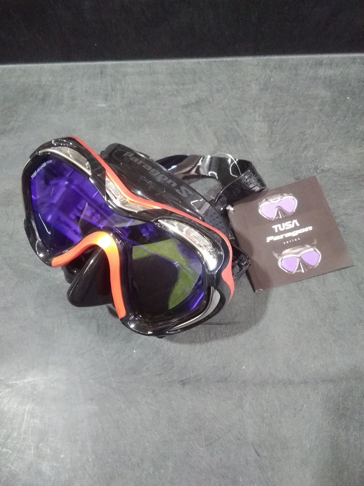 Open Box Tusa Paragon S Mask-Energy Orange-Like New-