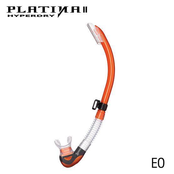 Tusa Platina Hyperdry II Scuba Diving Snorkel-Energy Orange-