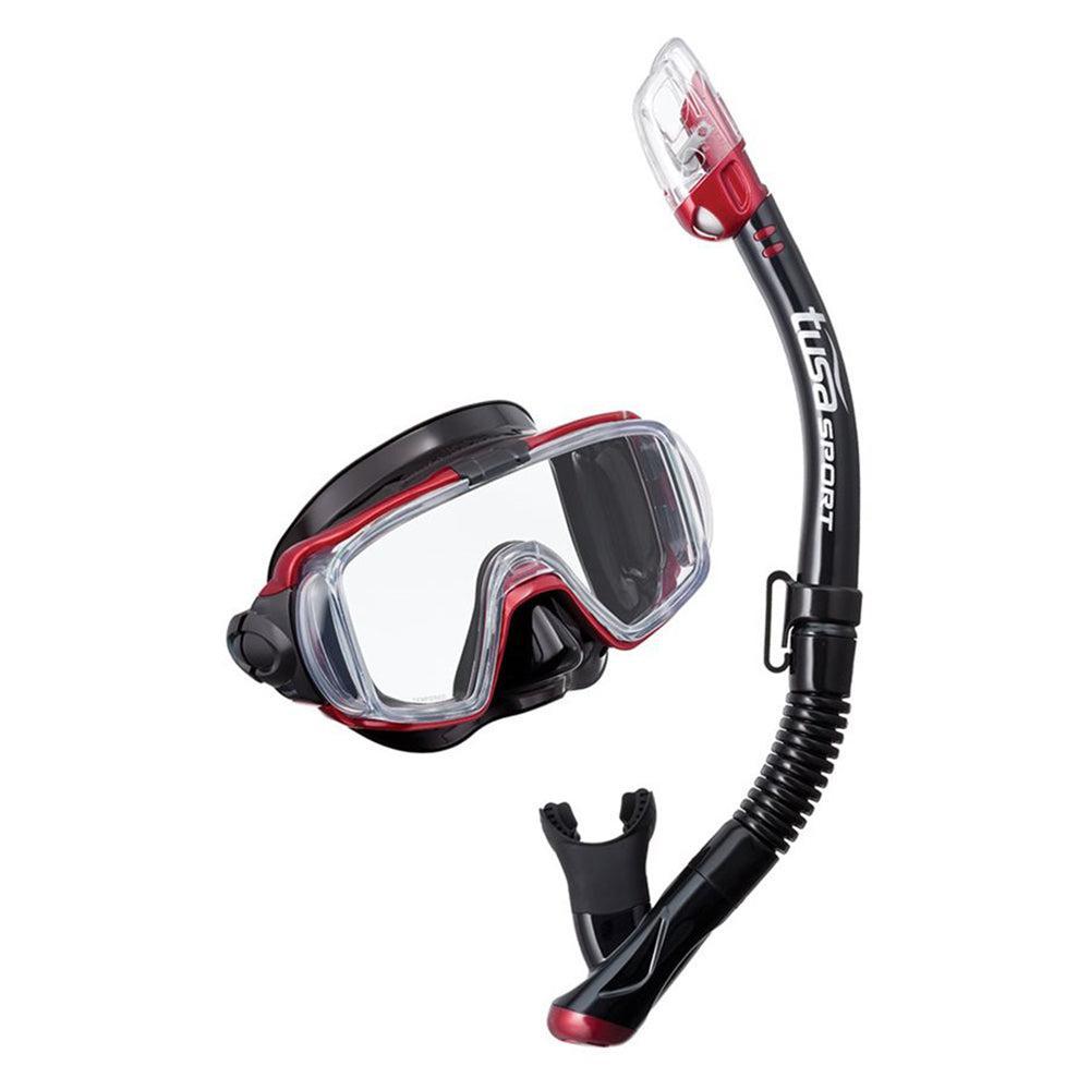 Open Box Tusa Visio Tri-Ex M/S Combo (UM-31/USP-250)-Metallic Red/Black-Like New-