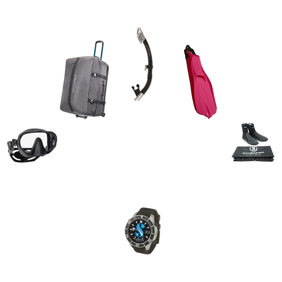 Scubapro Open Water Diver Course Package – D-Mask + Seawing Supernova Fins + Spectra Dry Snorkel + Delta 5mm Full Cut Boots…