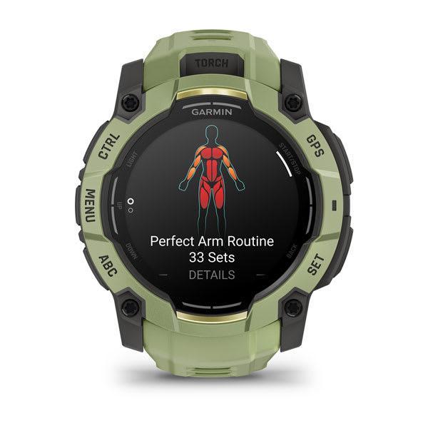 Garmin Instinct 3 50 mm AMOLED rugged GPS smartwatch, Fern Green 4