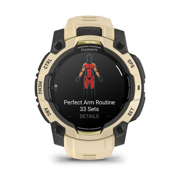 Garmin Instinct 3 45 mm AMOLED rugged GPS smartwatch, Citrine 4