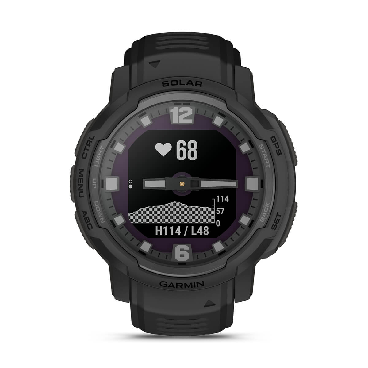 Garmin Instinct Crossover Hybrid GPS Smartwatch – Solar - Tactical / Black