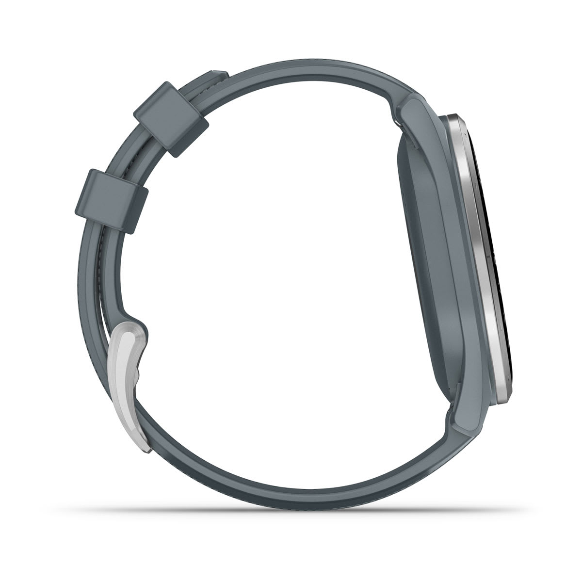 Garmin Approach S44 and S50 GPS Golf Smartwatch – S44: Golf Features / Silver Aluminum Bezel with Twilight Silicone Band