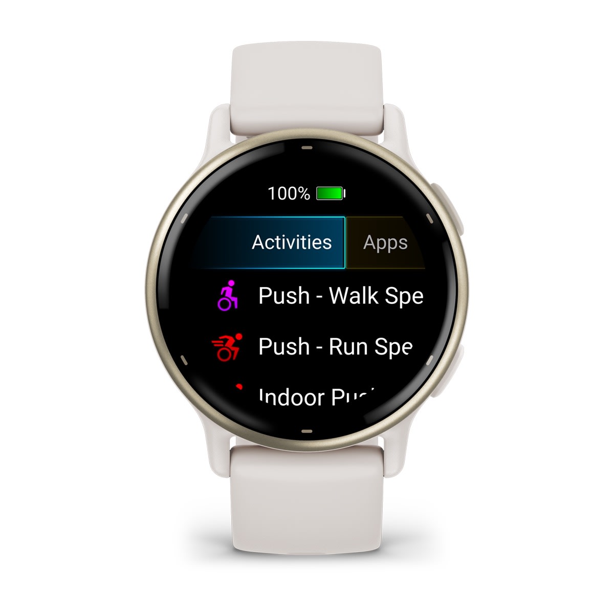 Garmin vívoactive 5 AMOLED GPS Fitness Smartwatch – Ivory and Cream Gold