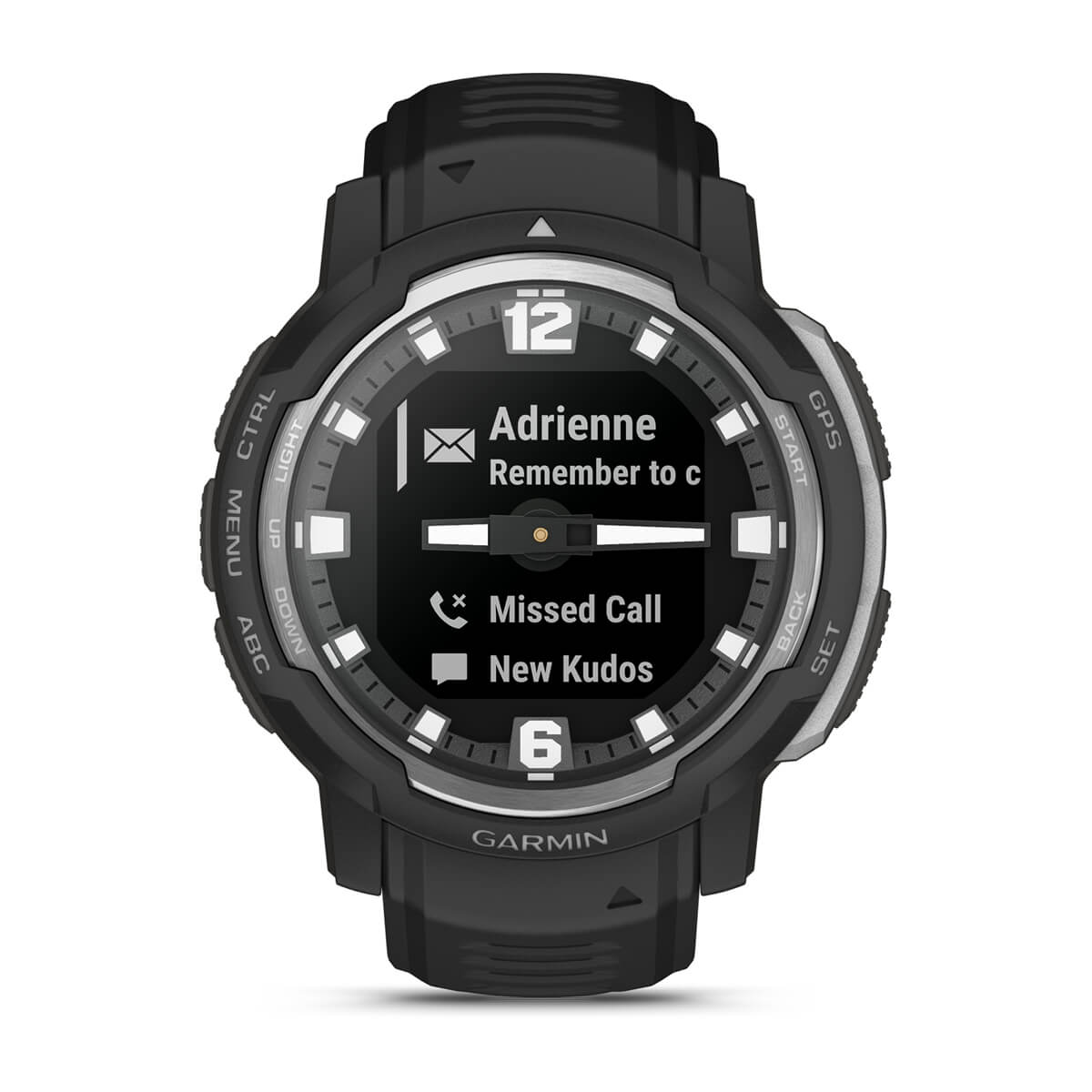 Garmin Instinct Crossover Hybrid GPS Smartwatch – Standard / Black