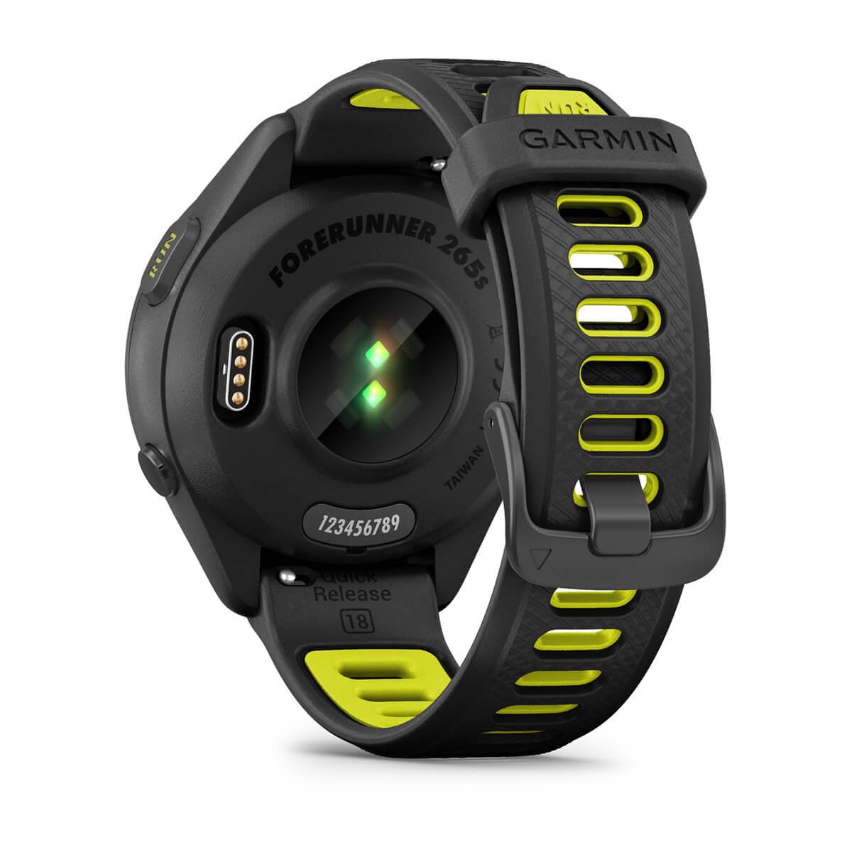 Garmin Forerunner 265 AMOLED GPS Running Smartwatch – 42 mm / Black / Amp Yellow