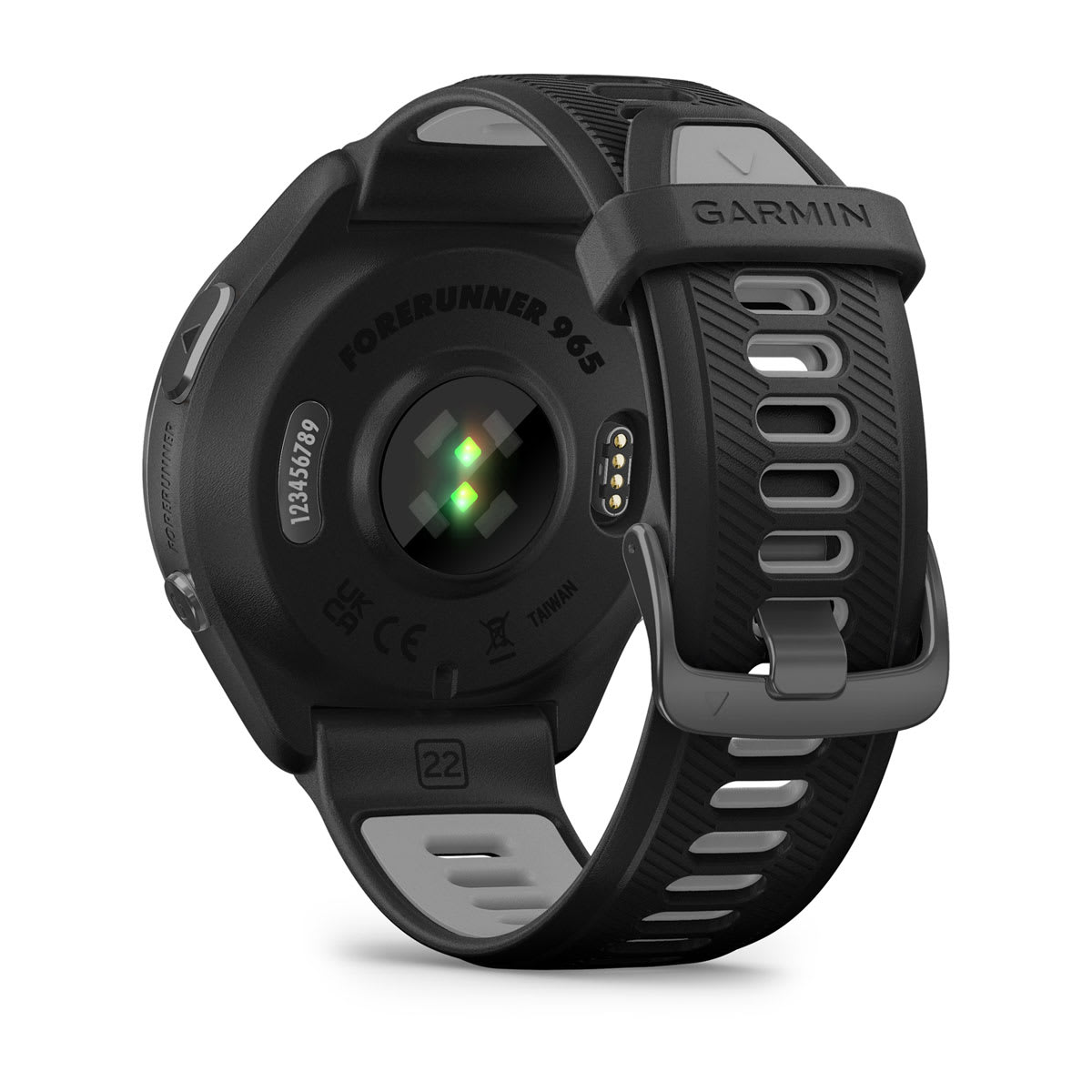 Garmin Forerunner 965 AMOLED GPS Running Smartwatch – Black / Powder Gray
