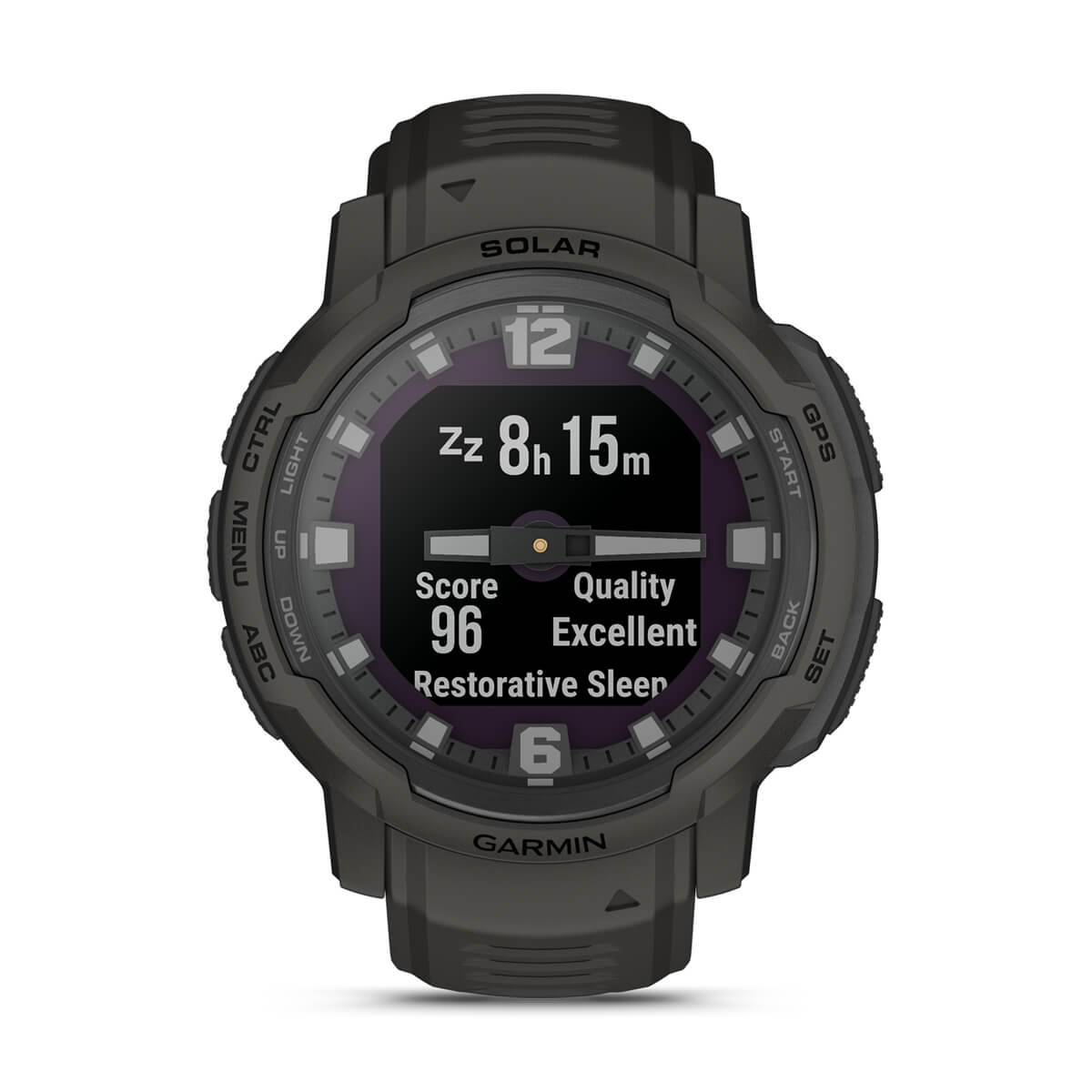 Garmin Instinct Crossover Hybrid GPS Smartwatch – Solar / Graphite