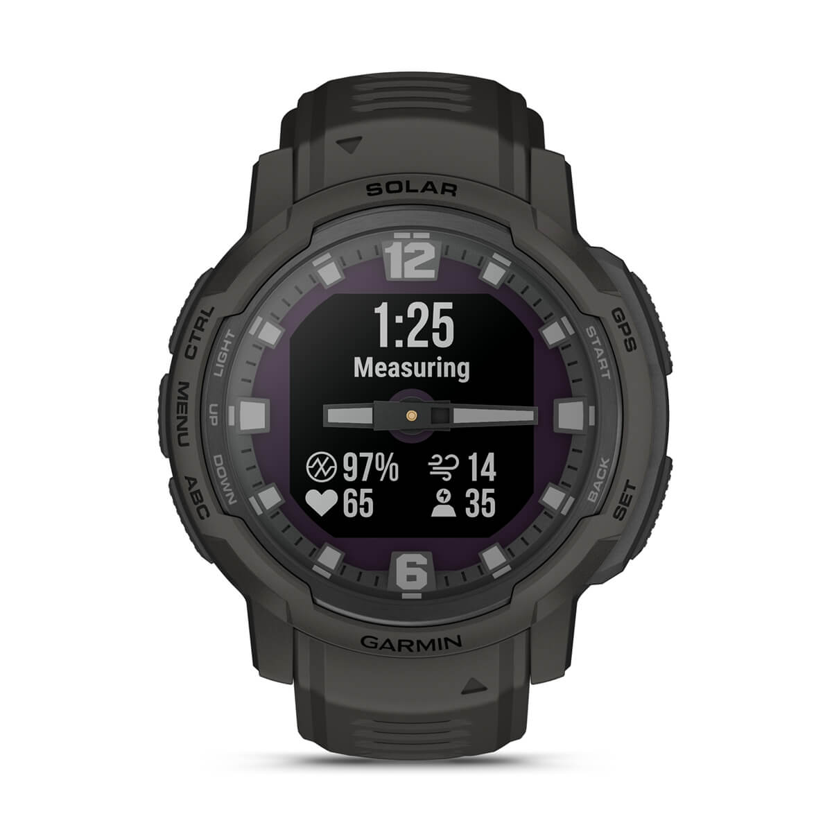Garmin Instinct Crossover Hybrid GPS Smartwatch – Solar / Graphite