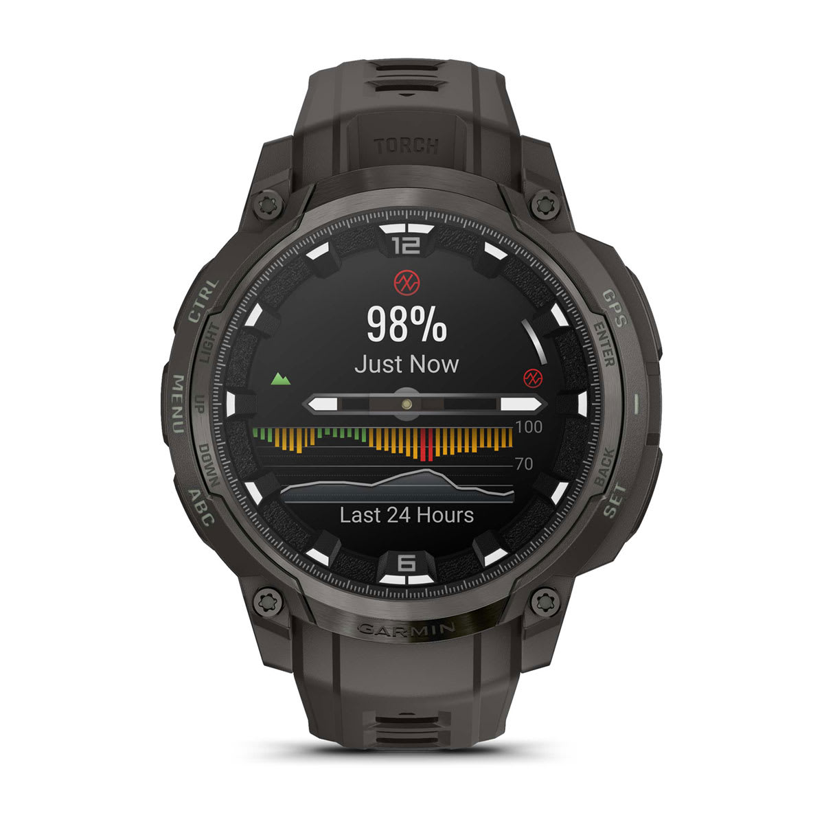 Garmin Instinct Crossover Hybrid GPS Smartwatch – AMOLED / Charcoal