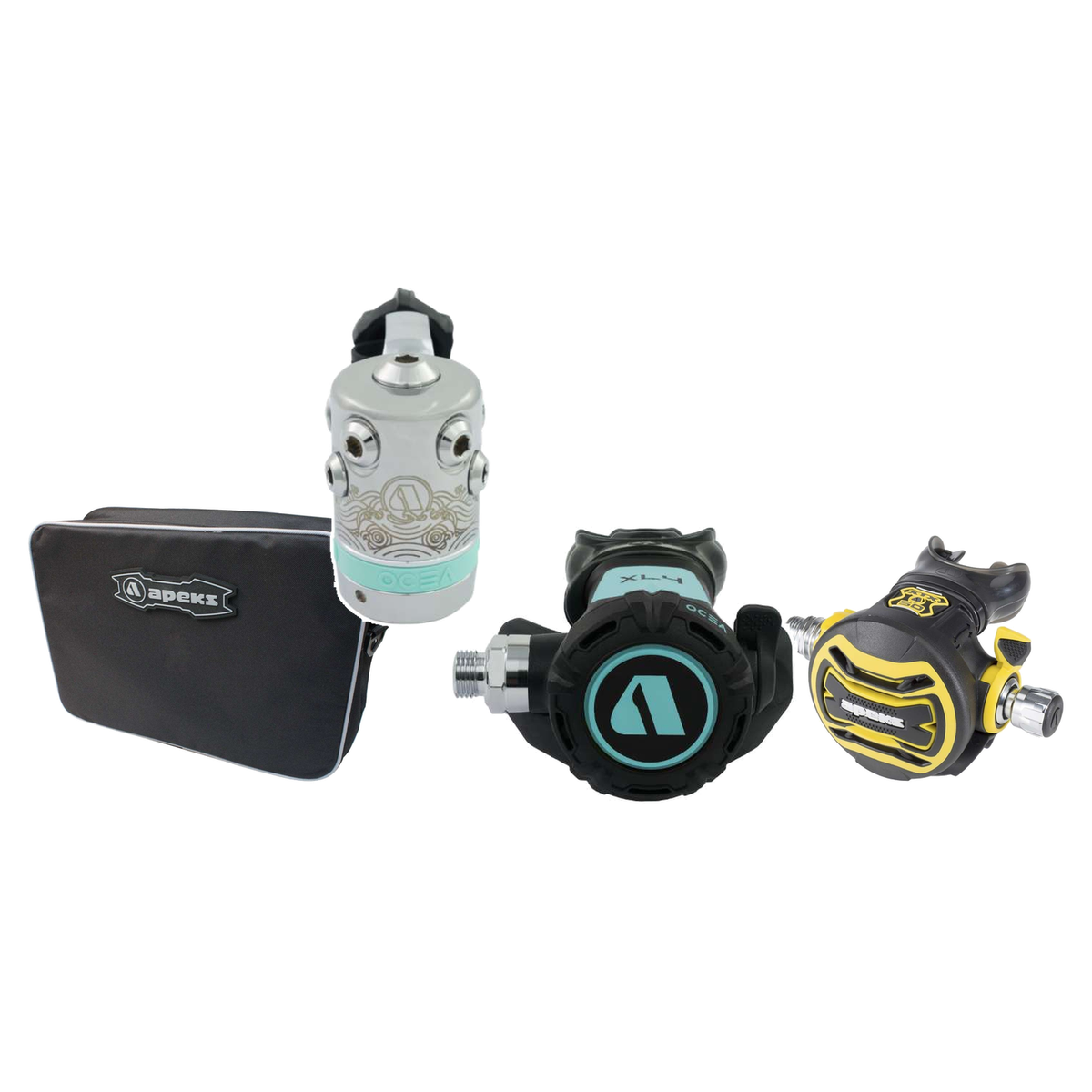 Apeks Regulator Package – XL4 OCEA Regulator + XTX50 Octopus + Regulator Bag — YOKE, Mint