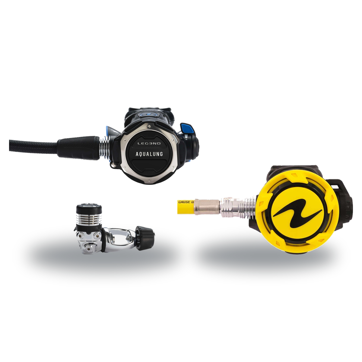 Aqualung Regulator Package – Helix Compact Pro Regulator + Helix Pro Octopus — Aqualung LEG3ND