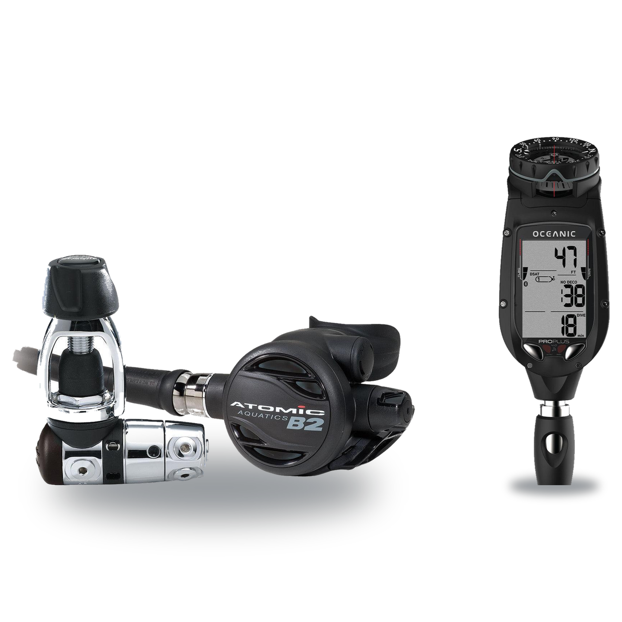 Atomic Aquatics Regulator + Dive Computer Package – B2 Regulator + Proplus 4.0 Dive Computer — includes Atomic Aquatics B2 R…