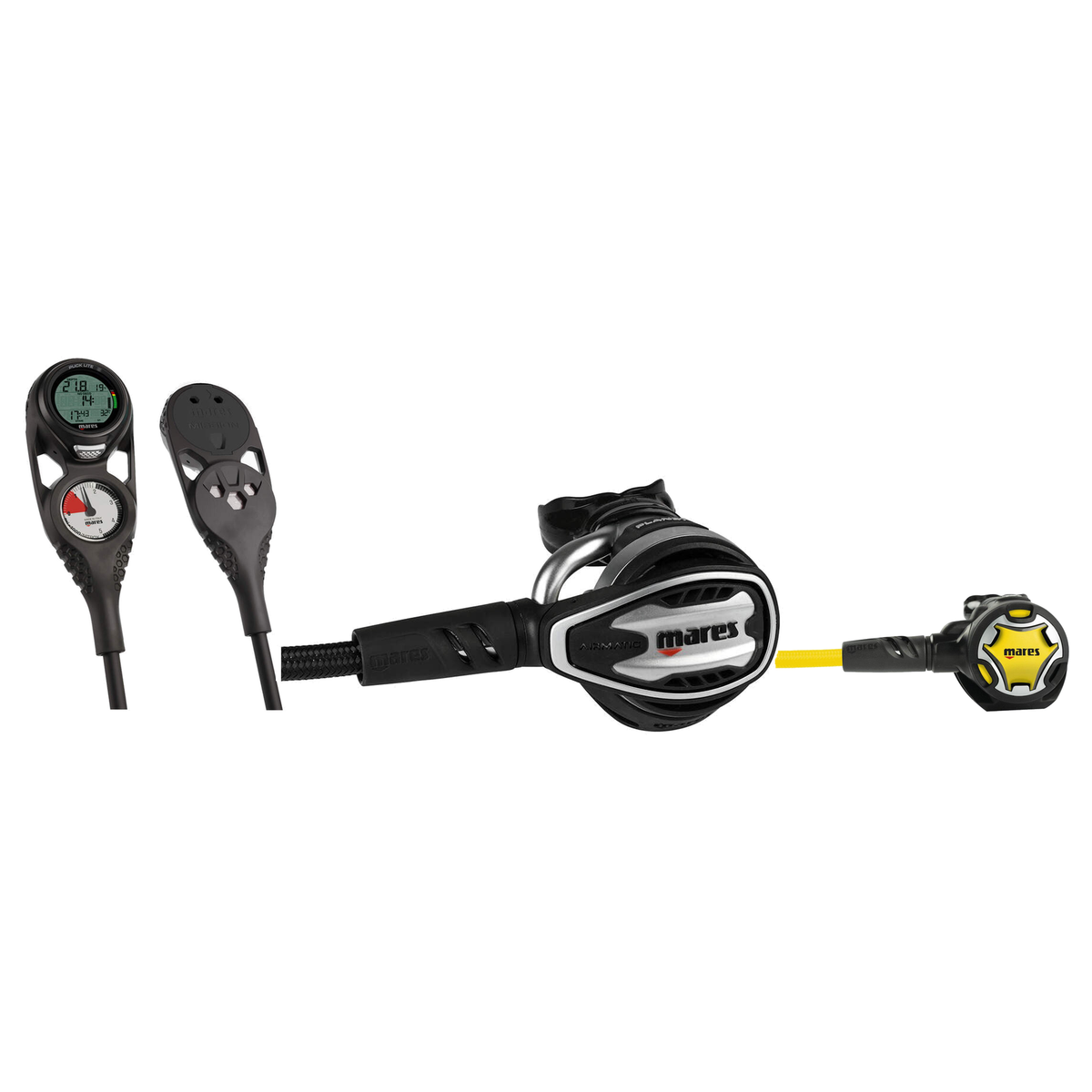 Mares Regulator Package – Planet Airmatic 88X TBP Regulator + Dual Octopus + Mission 2 Console — includes Mares Regulator Pl…