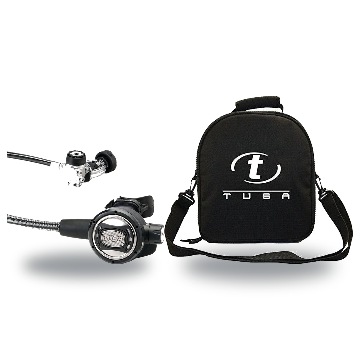 Tusa Regulator + Regulator Bag Package – RS-609U Regulator + Regulator Carrying Bag — includes Tusa RS-609U Compact Diaphrag…