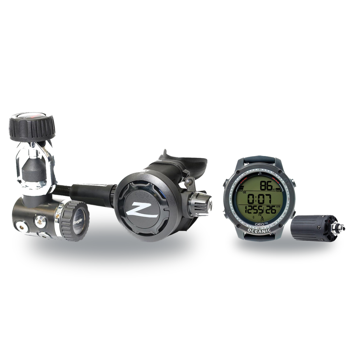 Zeagle Regulator + Dive Computer Package – F8 Regulator + Geo Air Dive Computer — Zeagle Onyx II