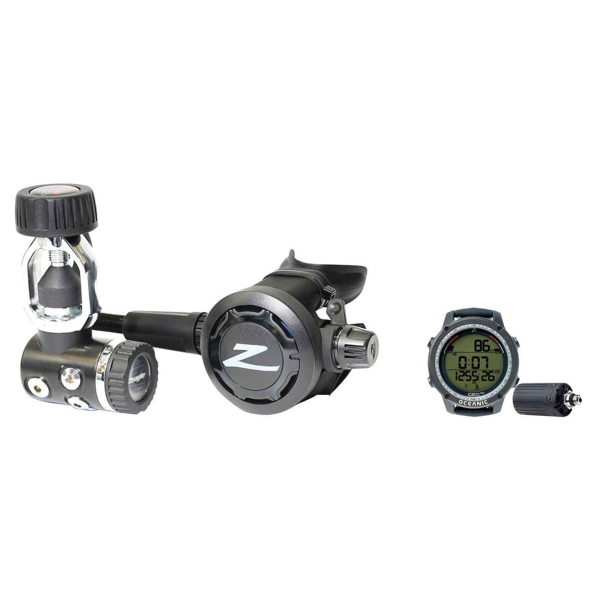 Zeagle Regulator + Dive Computer Package – F8 Regulator + Geo Air Dive Computer — Zeagle Onyx II