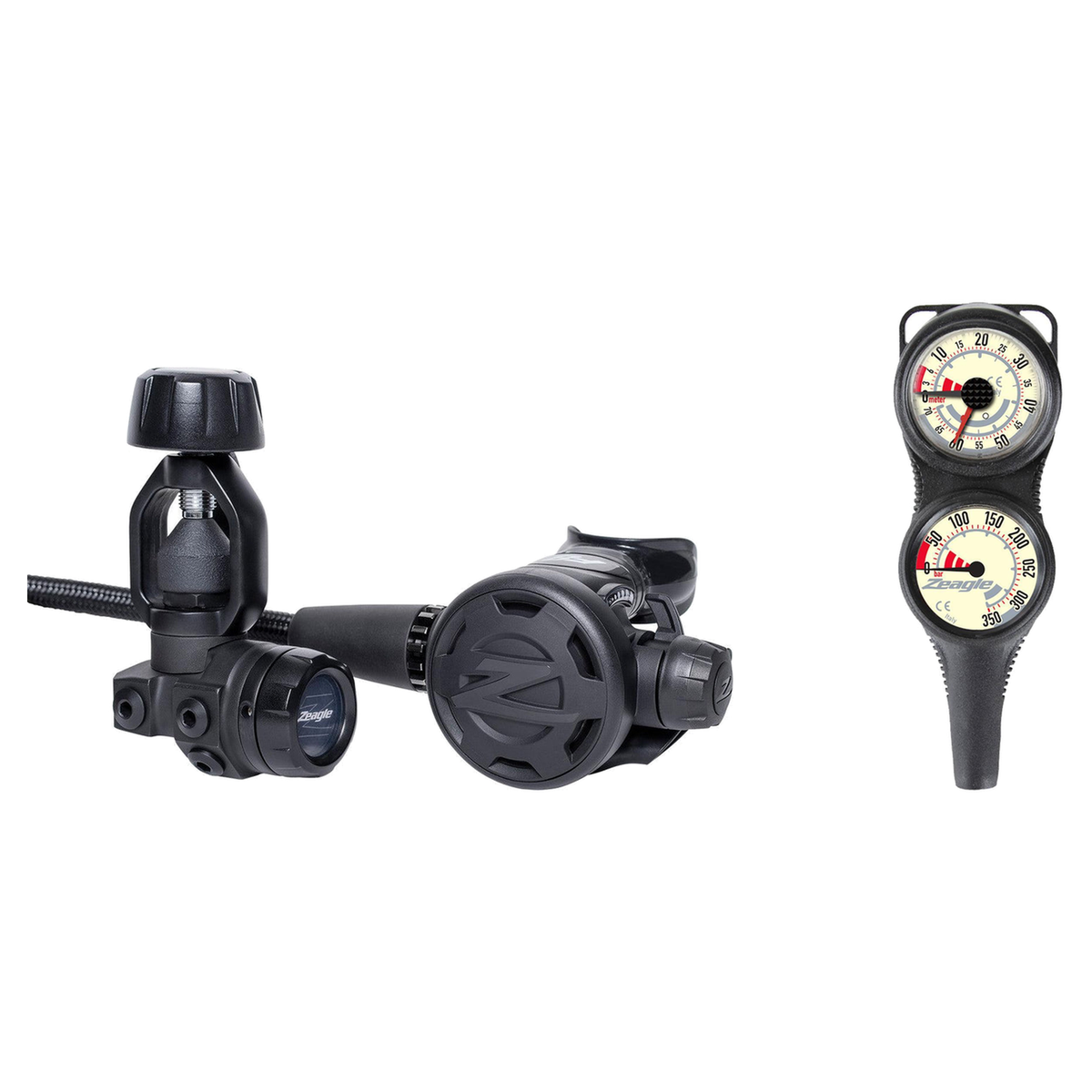Zeagle Regulator + Gauge Console Package – Onyx II Regulator + Combo 2 Gauge — Zeagle F8