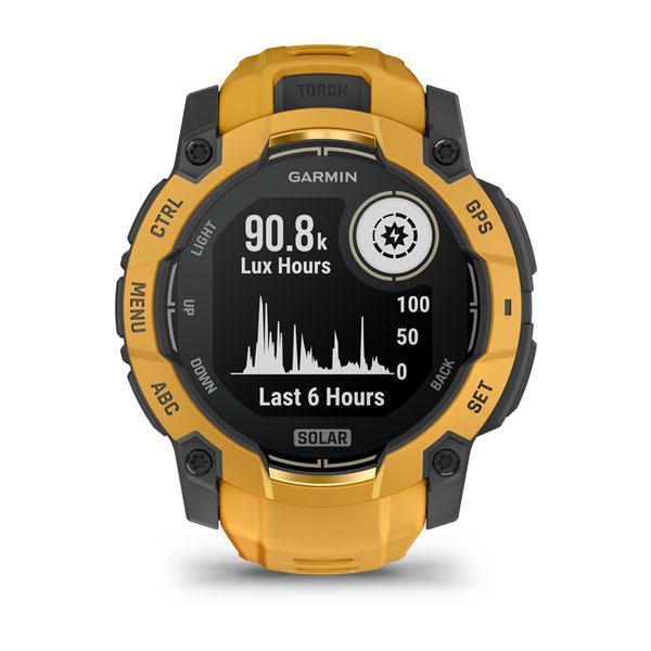 Garmin Instinct 3 50 mm Solar rugged GPS smartwatch, Sunburst 2