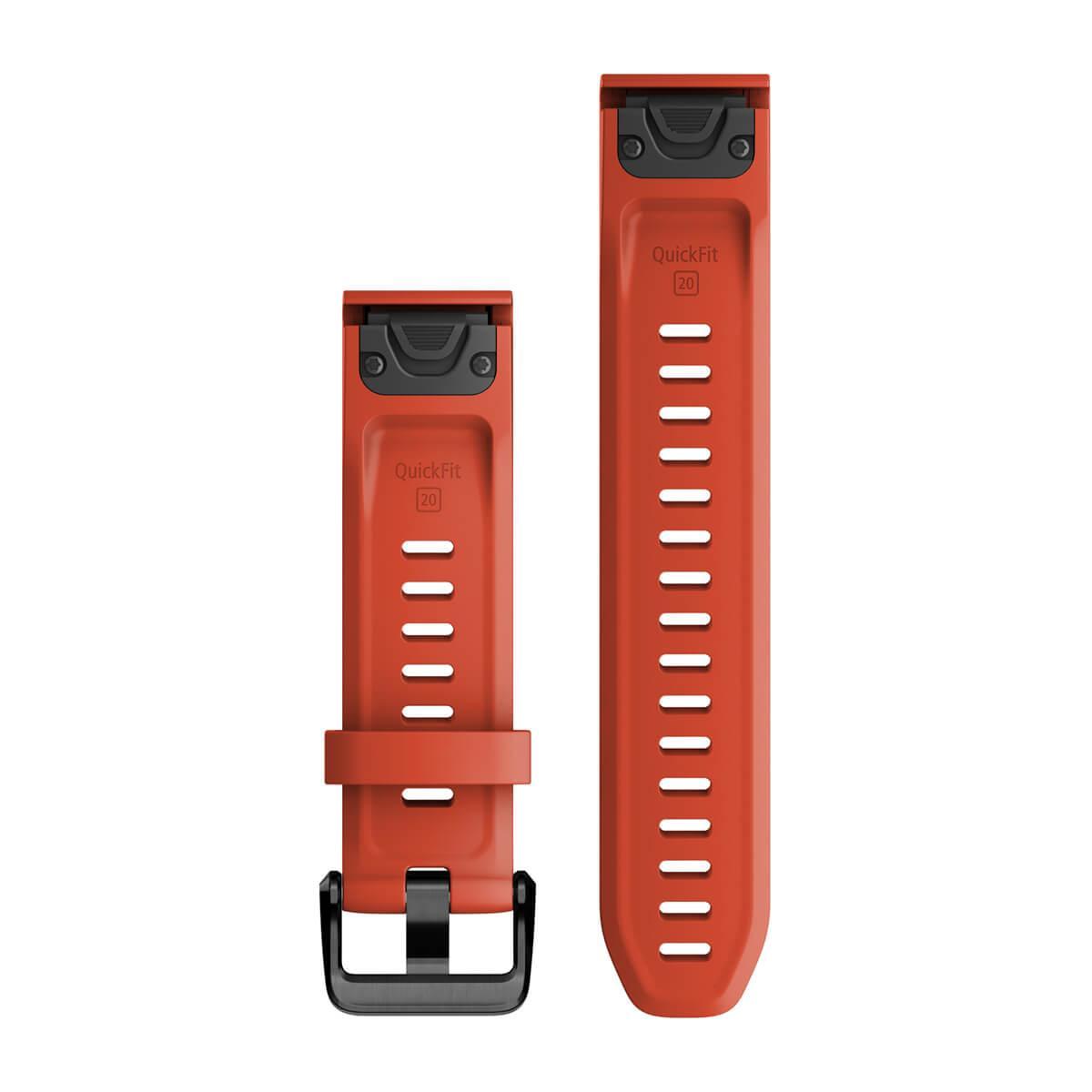 Garmin QuickFit 20 Watch Bands - Silicone / Flame Red