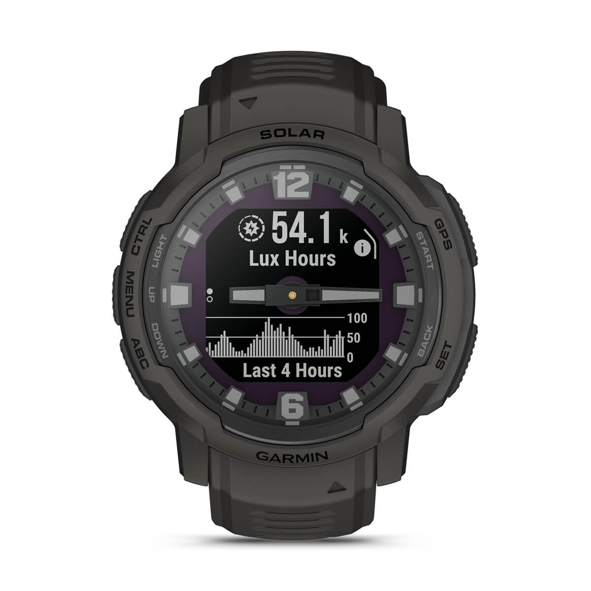 Garmin Instinct Crossover Hybrid GPS Smartwatch – Solar / Graphite