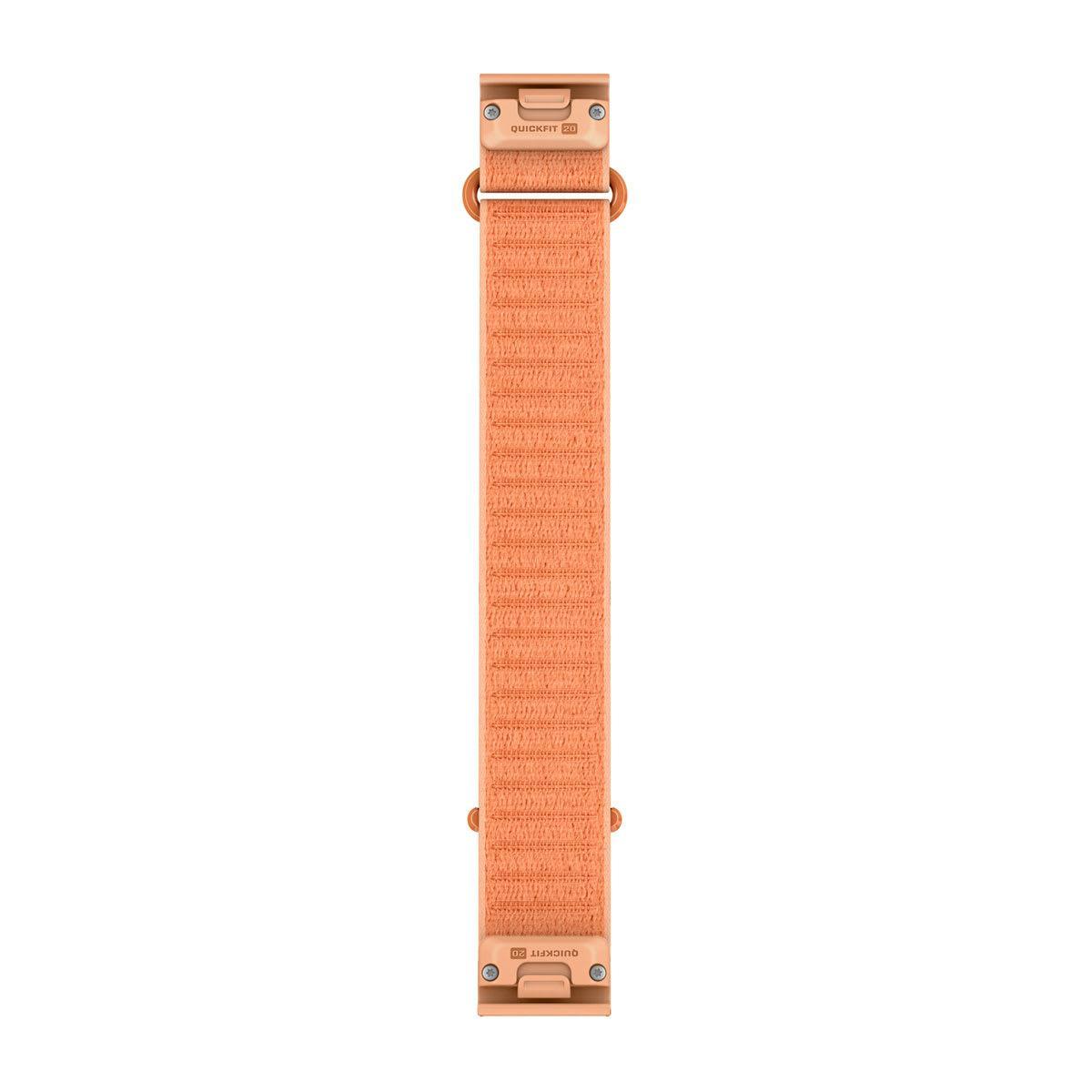 Garmin QuickFit 20 Watch Bands - Fabric / Long, Shell Pink ComfortFit