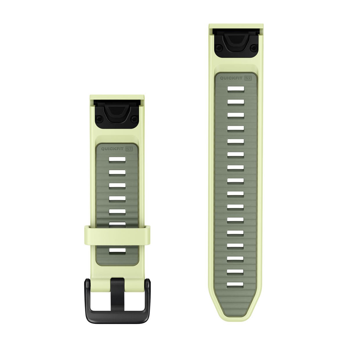 Garmin QuickFit 20 Watch Bands - Silicone / Citron/Willow