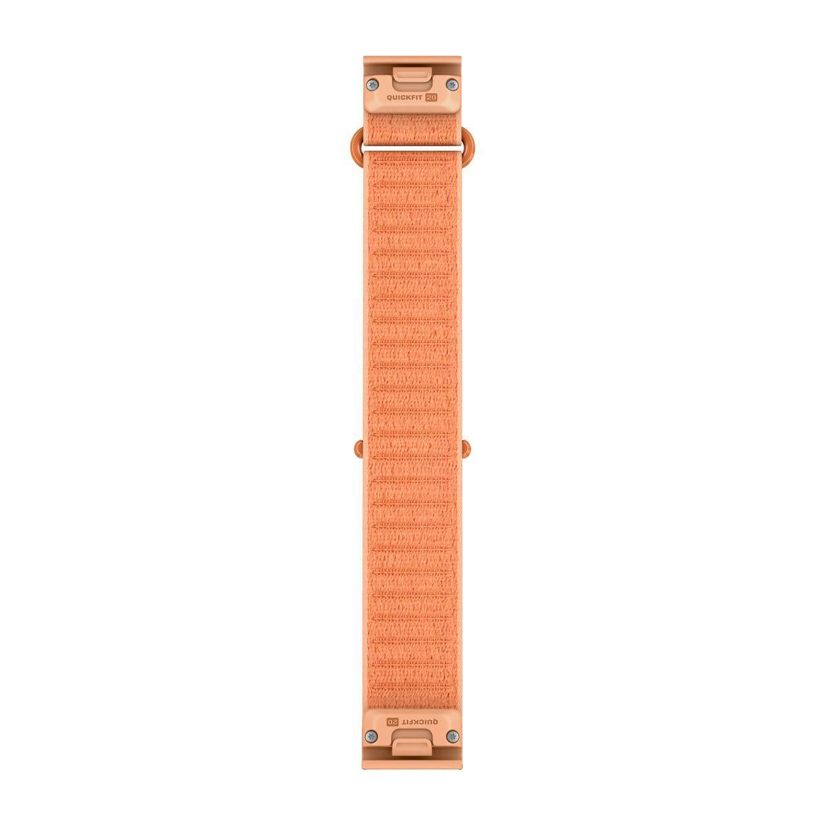Garmin QuickFit 20 Watch Bands - Fabric / Short, Shell Pink ComfortFit
