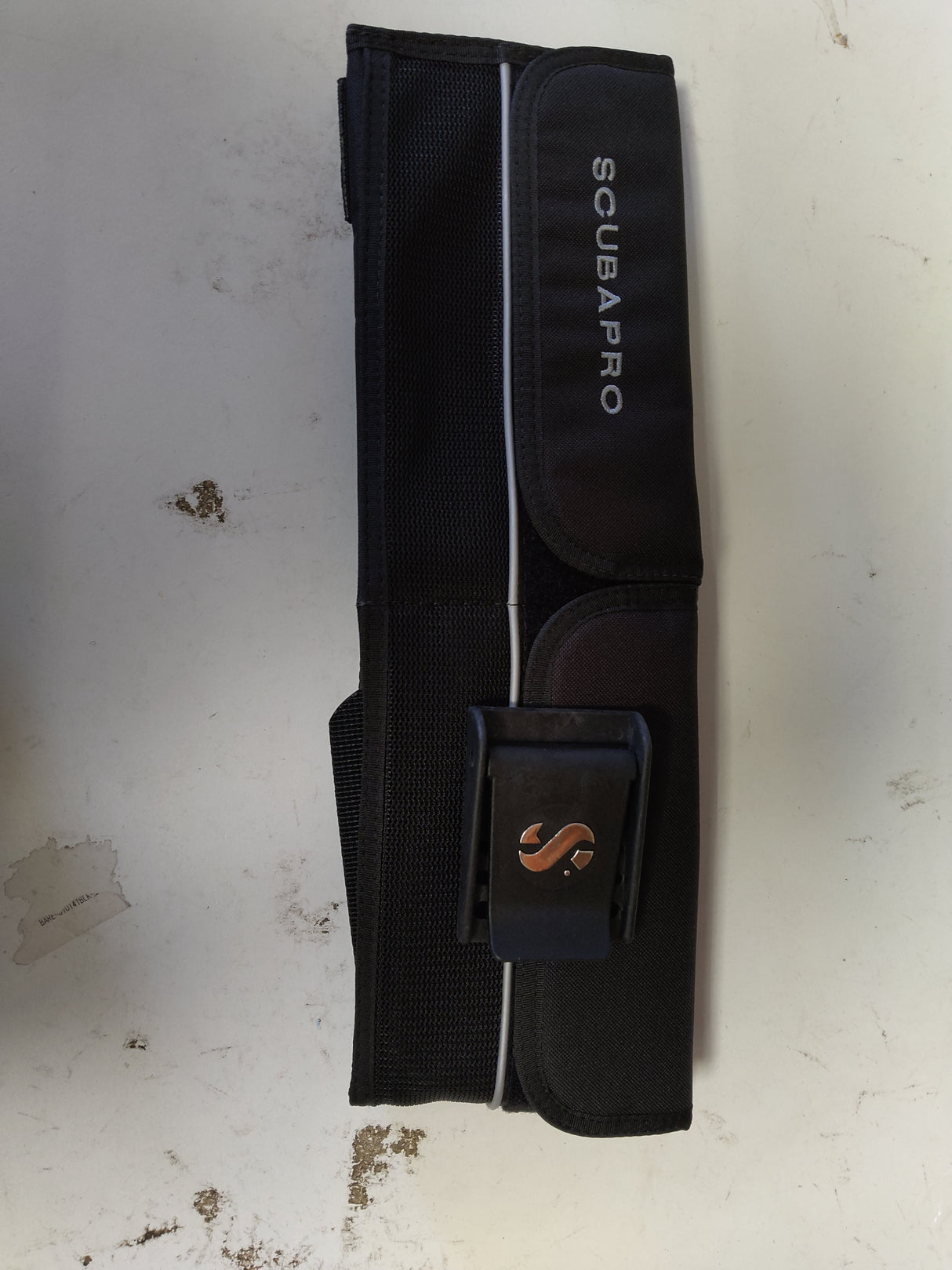 Open Box Scubapro Weight Pocket Belt - Black with Black Nylon Buckle