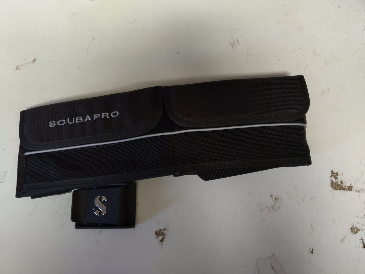 Open Box Scubapro Weight Pocket Belt - Black with Black Nylon Buckle