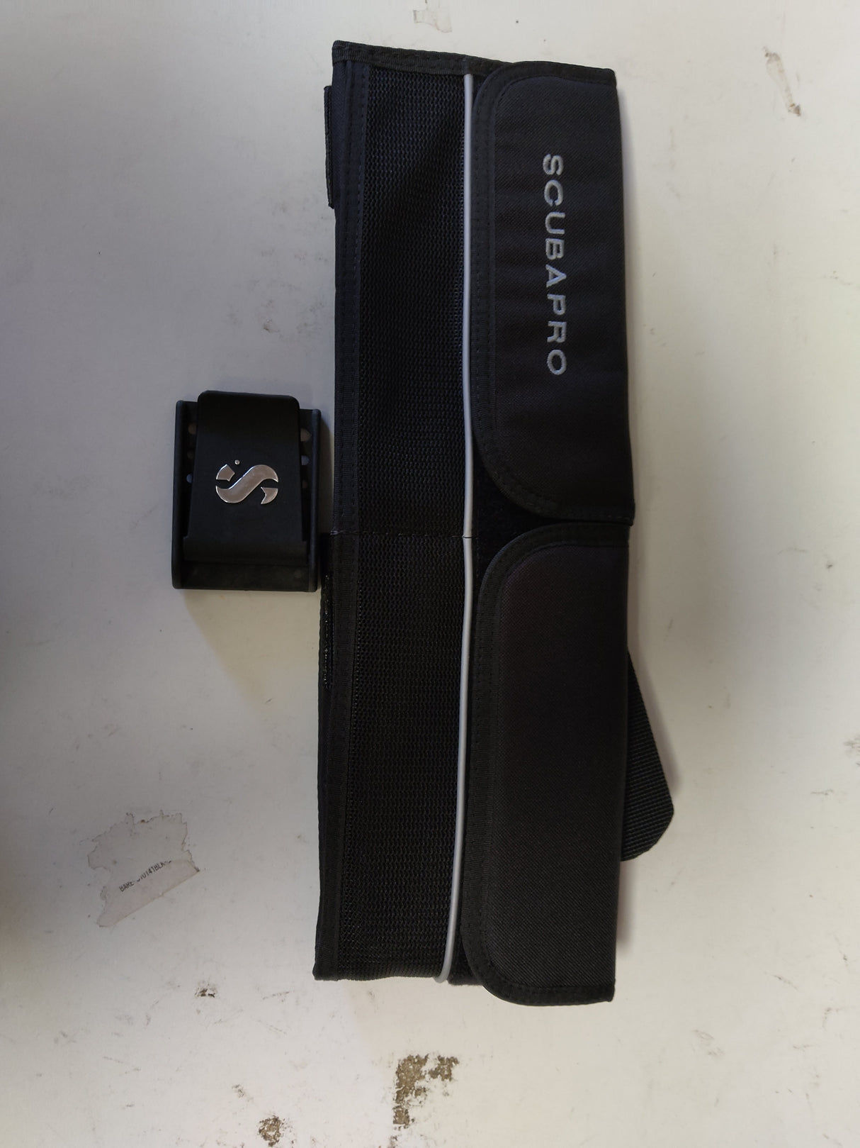 Open Box Scubapro Weight Pocket Belt - Black with Black Nylon Buckle