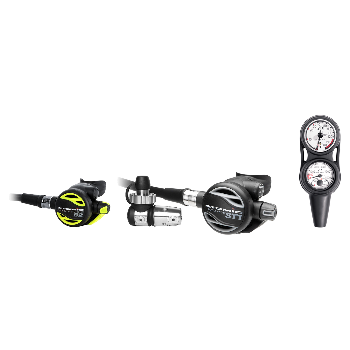 Atomic Complete Regulator Set – ST1 Regulator + B2 Octopus + Maxdepth Console — Din Sealed