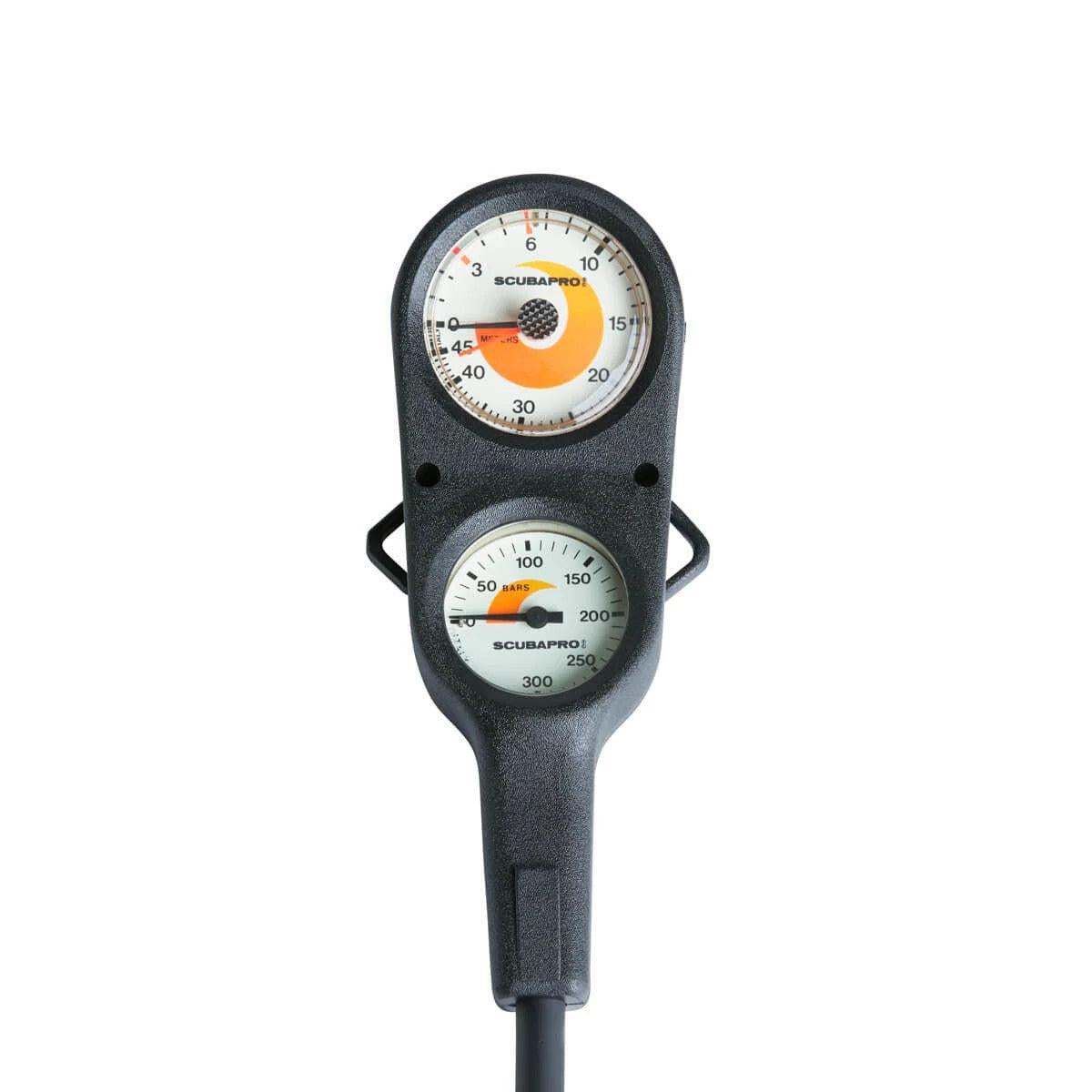 Scubapro 2-Gauge Compact Lightweight Pressure and Depth Gauges Console-