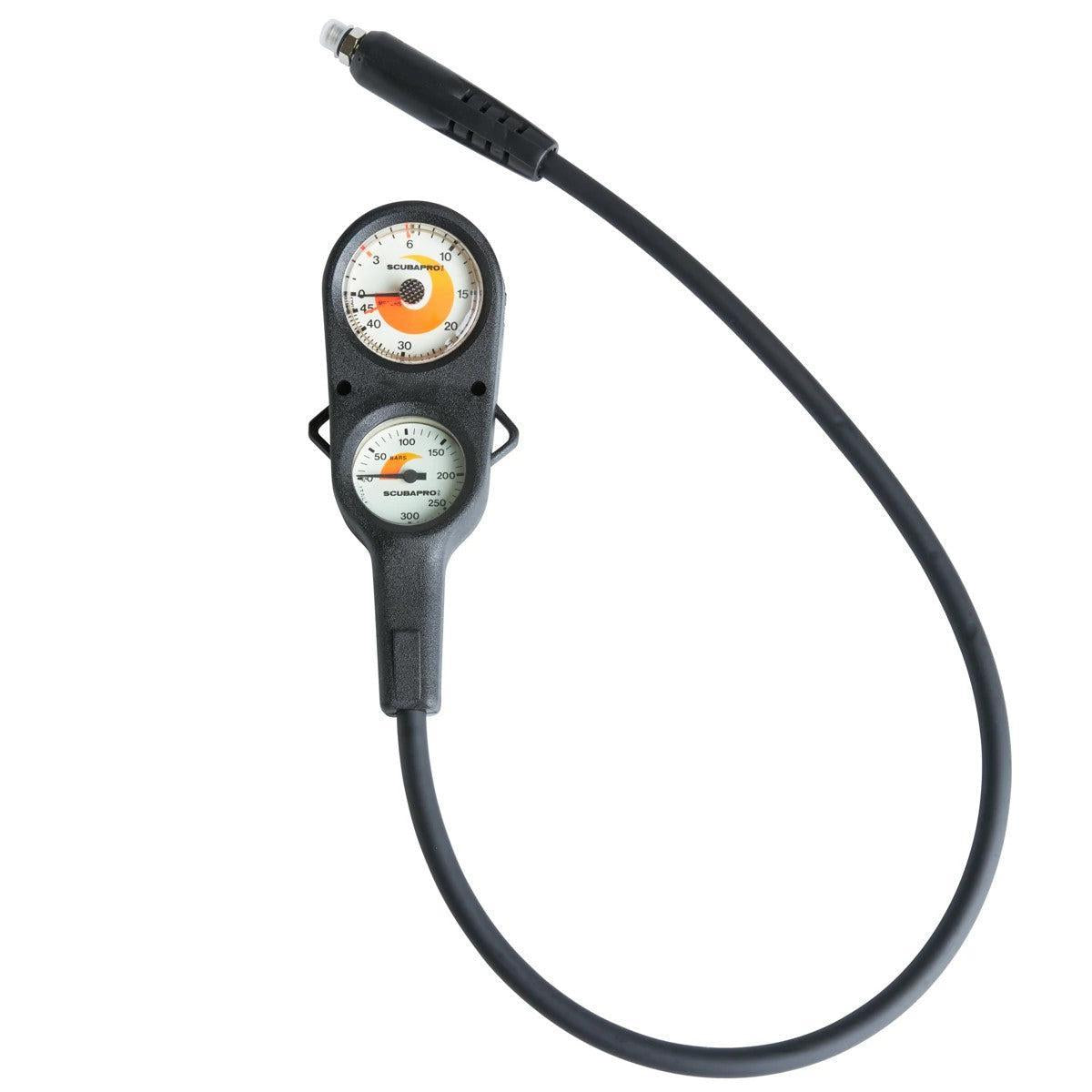 Scubapro 2-Gauge Compact Lightweight Pressure and Depth Gauges Console-
