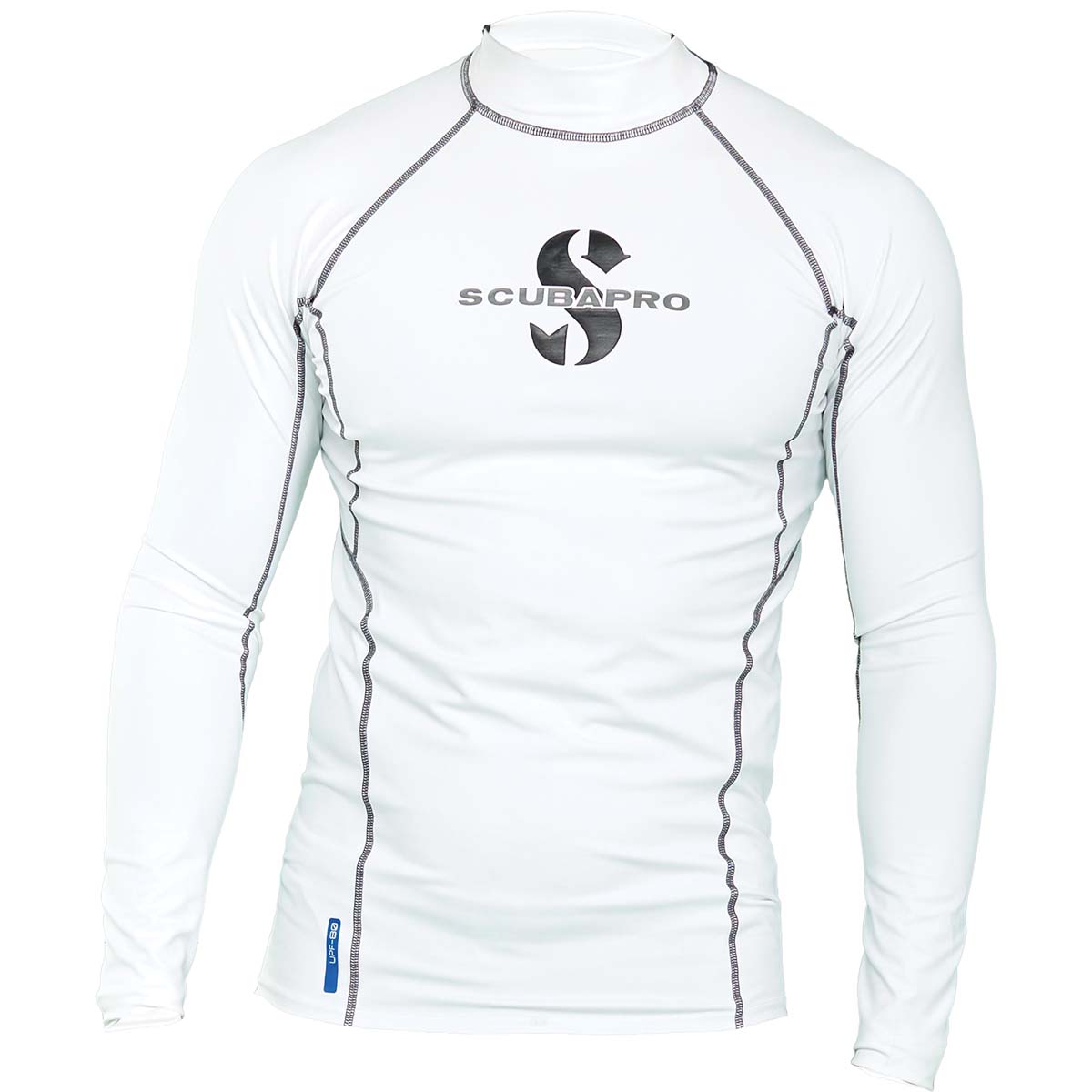 Scubapro Black T Flex Mens, Long Sleeve (UPF80)-White-XL-